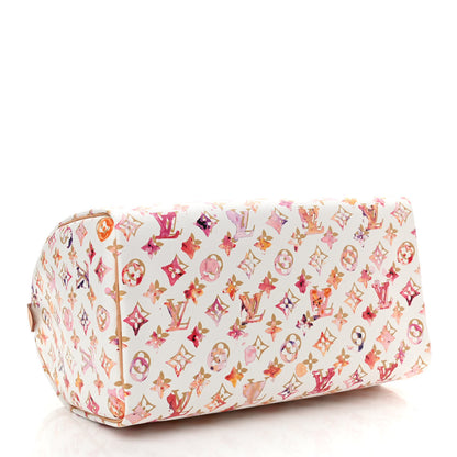 Louis Vuitton Watercolor Aquarelle Speedy 35 White 4 of 10