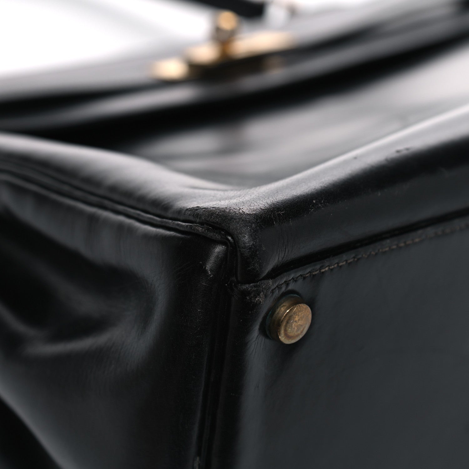 Hermes Box Kelly Retourne 35 Black 8 of 17