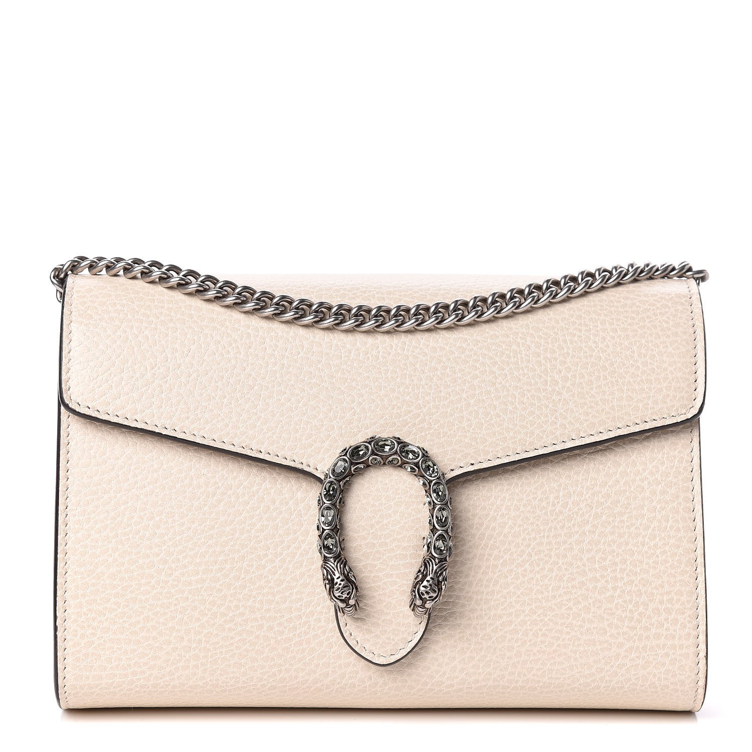Gucci Dollar Calfskin Mini Dionysus Chain Wallet Mystic White 1 of 11