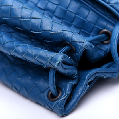 Bottega Veneta Nappa Intrecciato Shoulder Bag Cobalt Blue 10 of 16