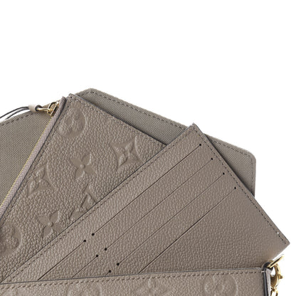 Louis Vuitton Empreinte Pochette Felicie Chain Wallet Tourterelle 7 of 10