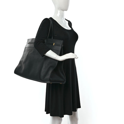 Saint Laurent Calfskin Large Manhattan Shopper Tote Black 2 of 14