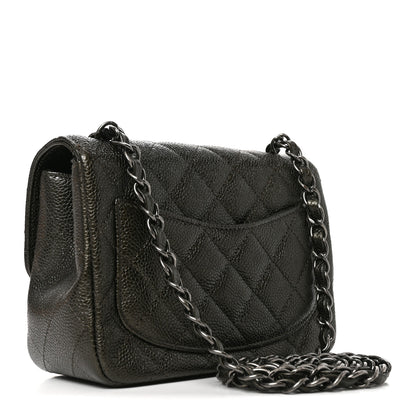 Chanel Caviar Quilted Mini Square Flap Dark Charcoal 3 of 11