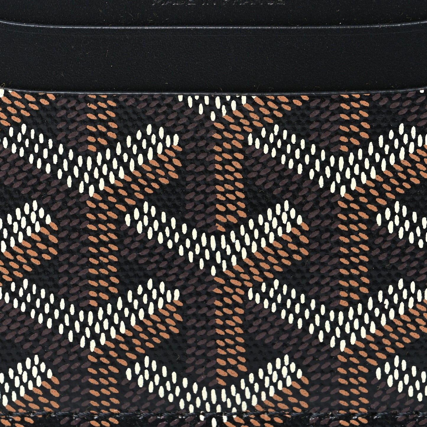 Goyardine Saint Sulpice Card Holder Black