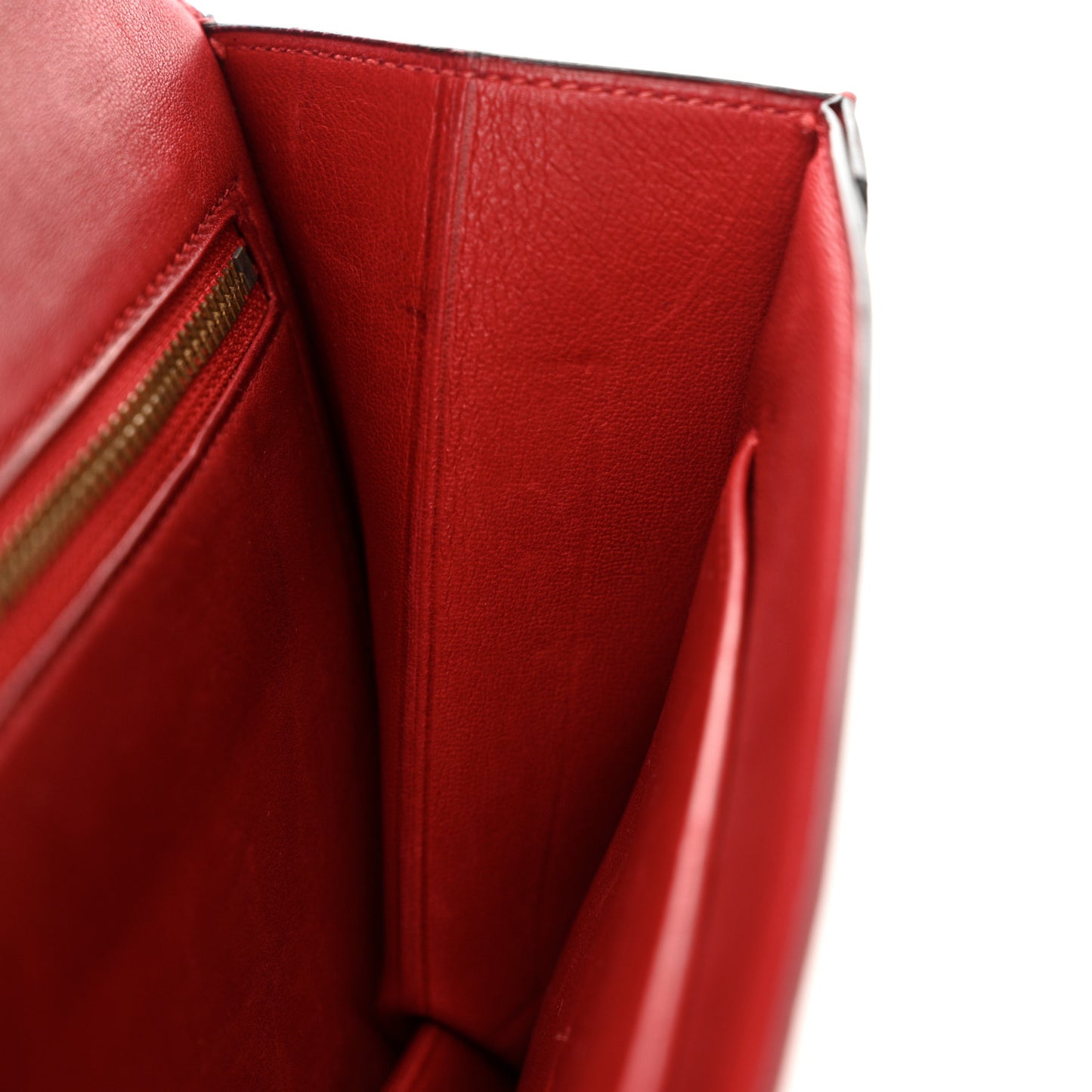 Box Annie Clutch Shoulder Bag Rouge Vif