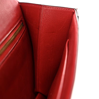 Hermes Box Annie Clutch Shoulder Bag Rouge Vif 17 of 19