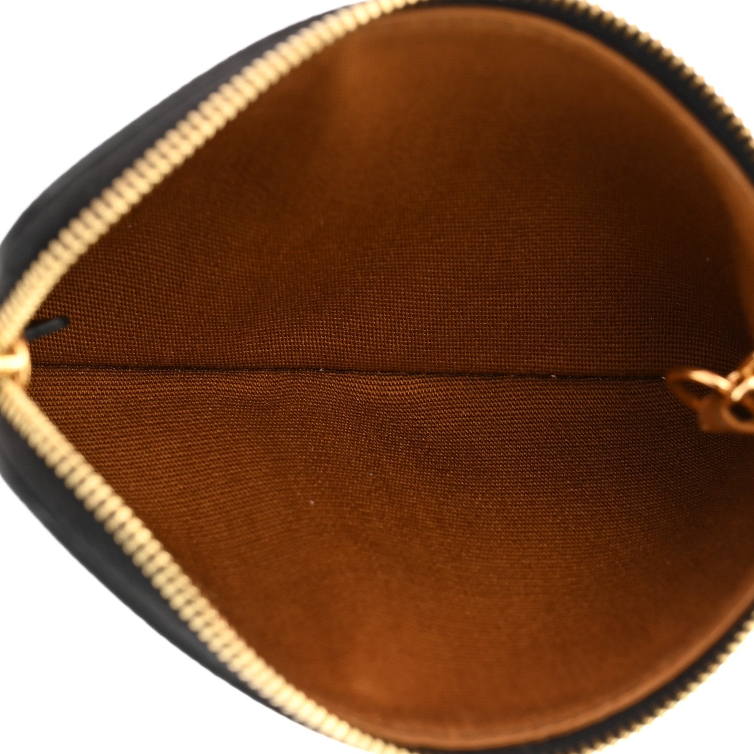 Celine Triomphe Canvas Logo Coin and Card Pouch With Hook Black 5 of 9