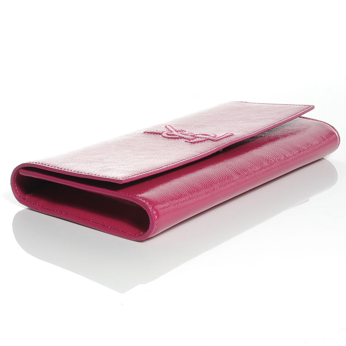 Patent Belle de Jour Clutch Fuchsia