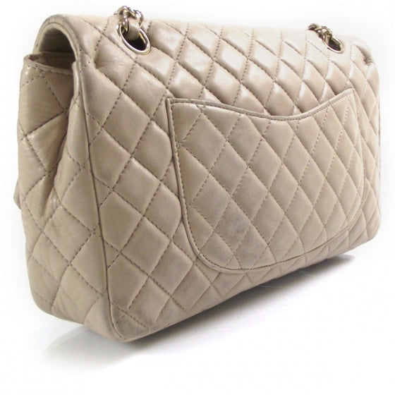 Lambskin Valentine Charms Medium Flap Beige