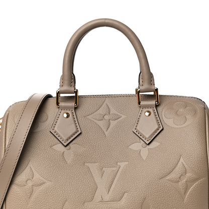 Louis Vuitton Empreinte Monogram Giant Speedy Bandouliere 25 Tourterelle 8 of 12