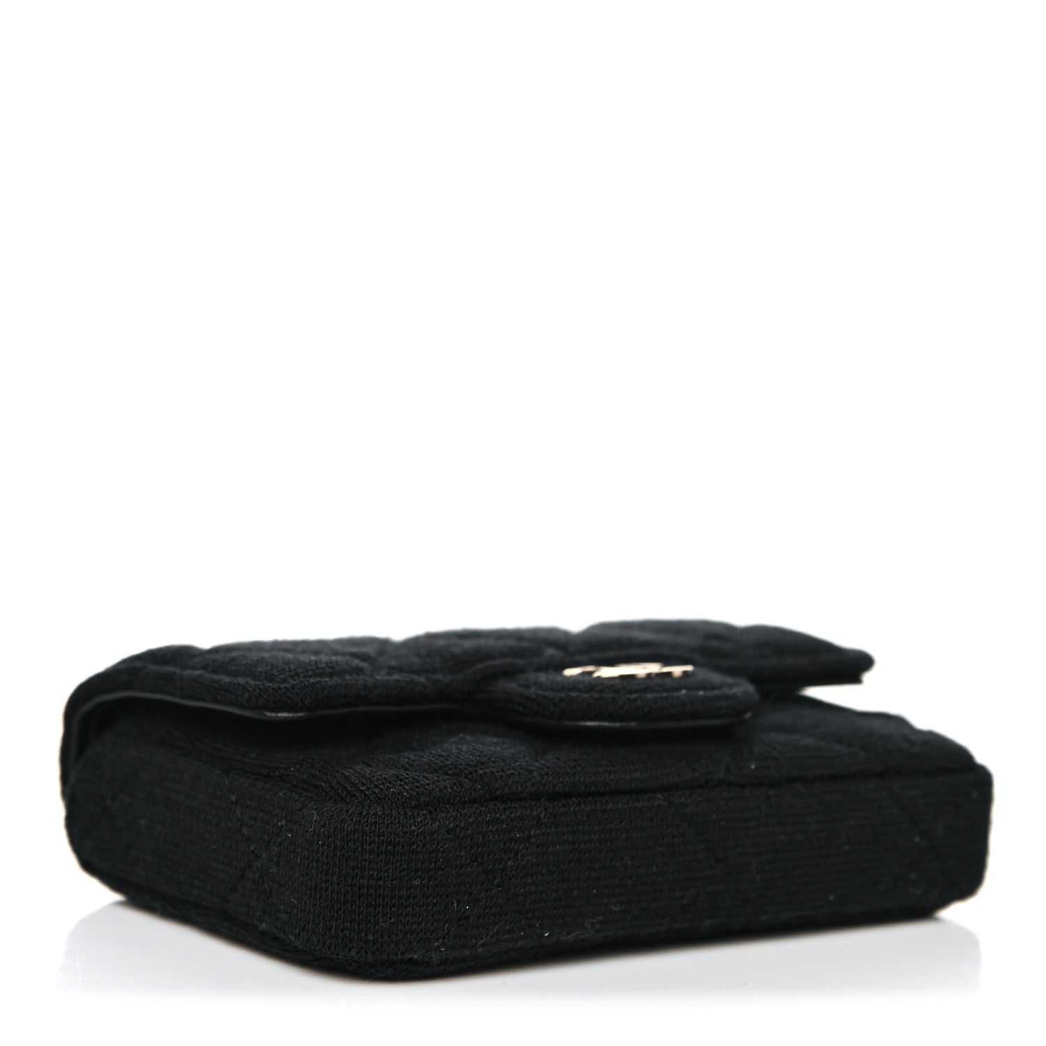 Chanel Jersey Quilted Belt Bag Black 3 of 10