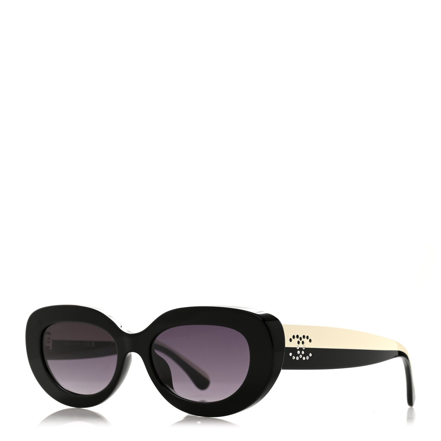 Acetate Sunglasses 5562-B-A Black White