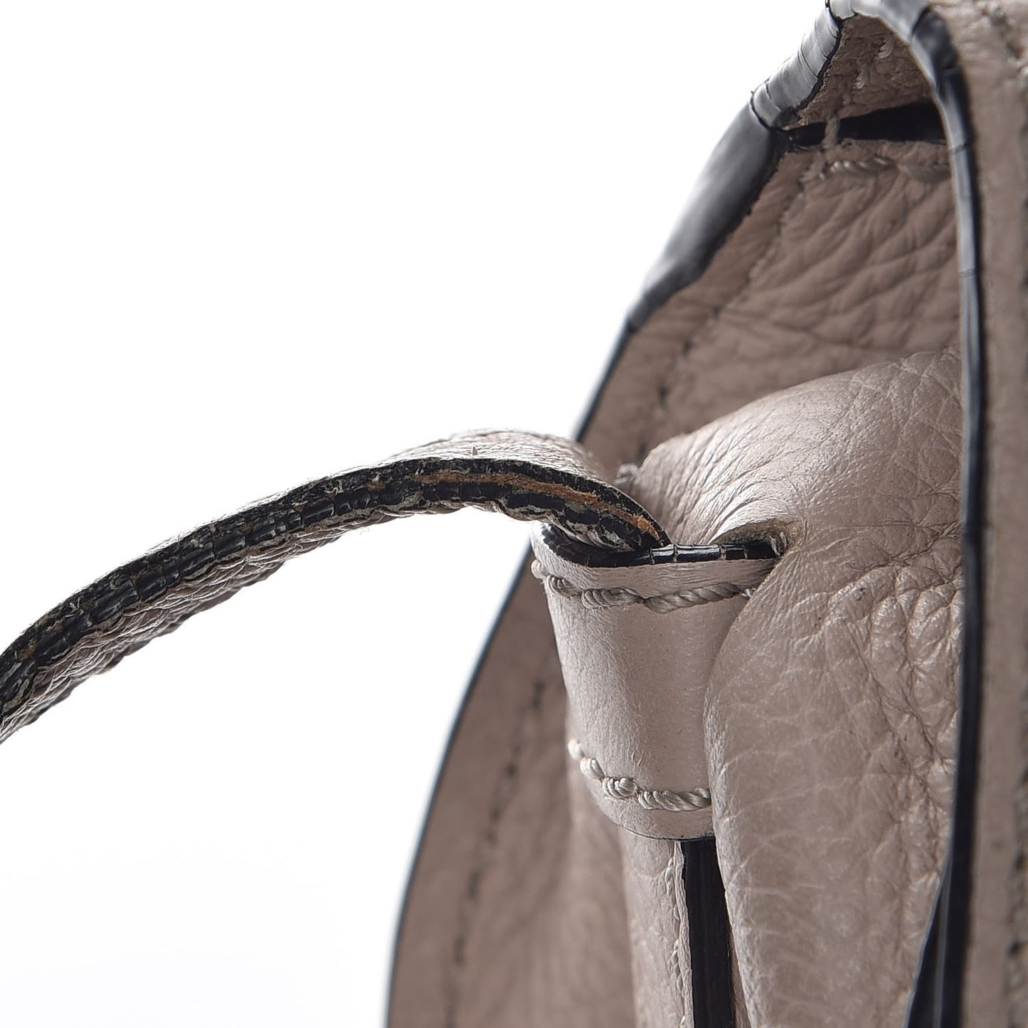 Calfskin Mini Marcie Round Crossbody Bag Pastel Grey