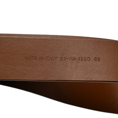 Christian Dior Calfskin 30 Montaigne Belt 85 Brown 6 of 7