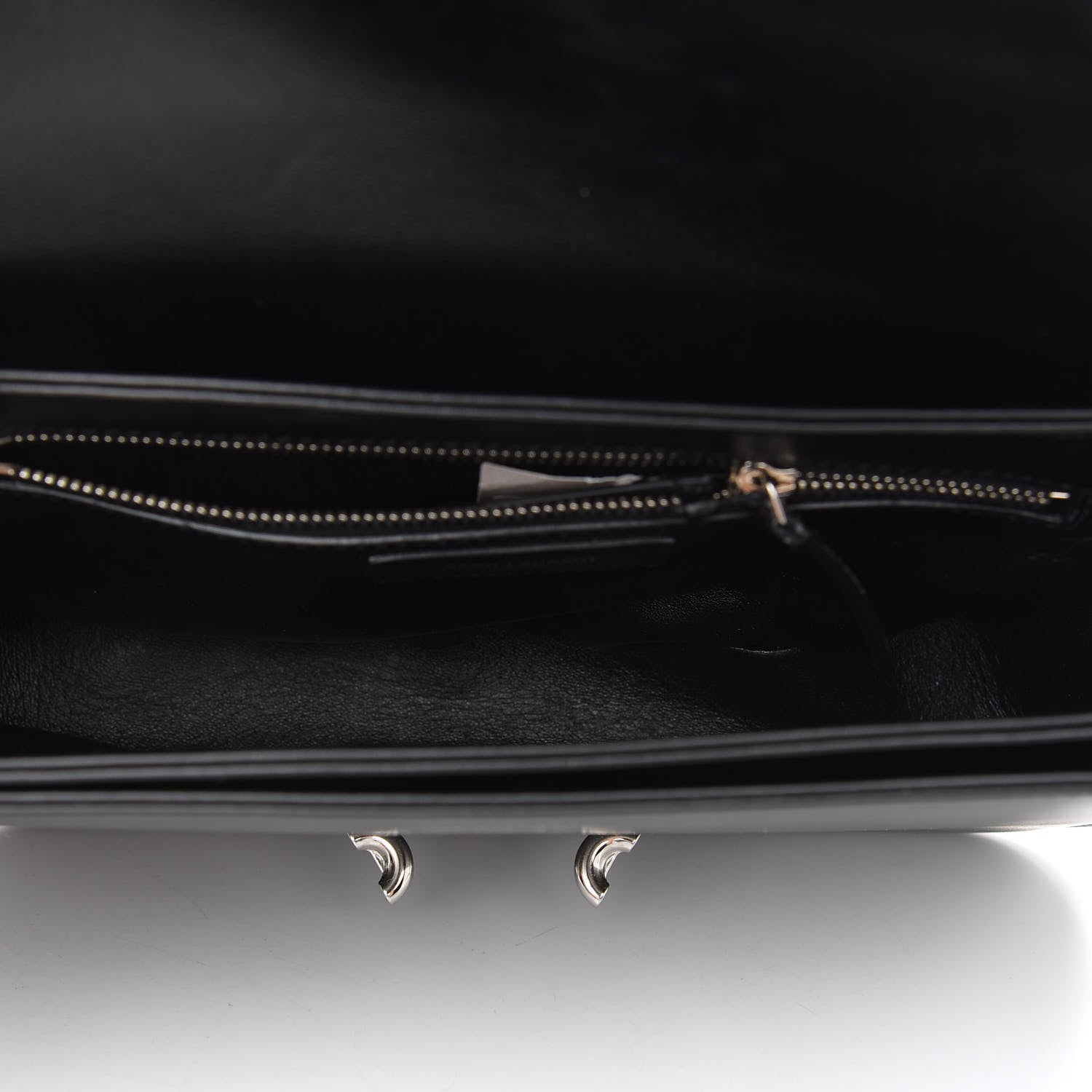 Saint Laurent Fermoir Satchel Shoulder Bag Black 5 of 11