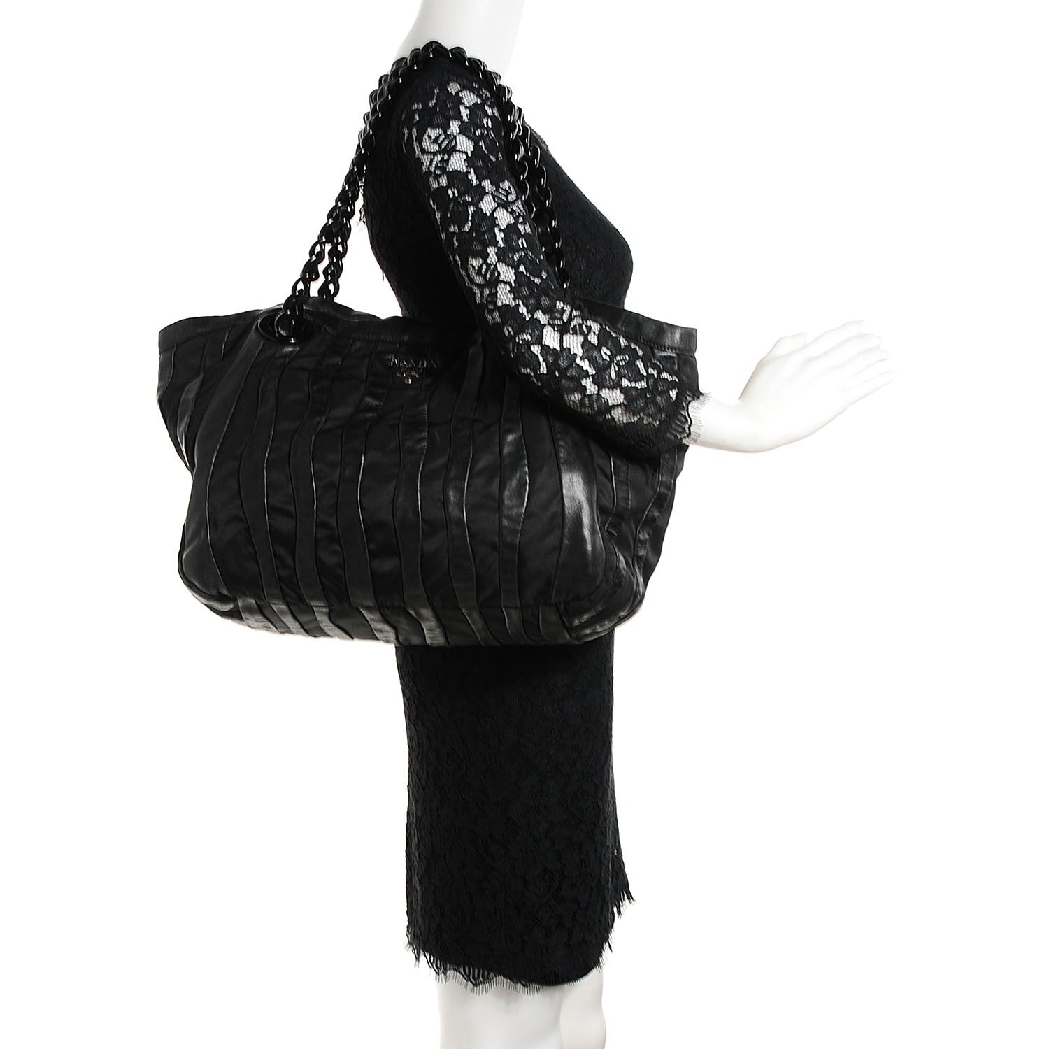 Prada Tessuto Nappa Mordore Tote Nero Black 2 of 8