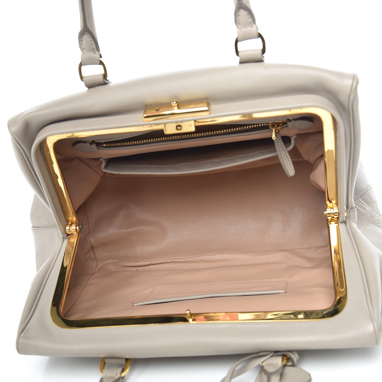 Prada Saffiano Tote Argilla 6 of 35