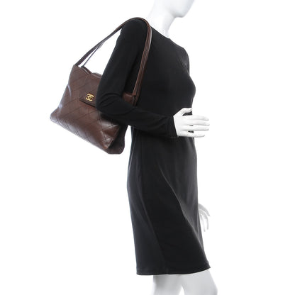 Chanel CHANE Lambskin Stitched Shoulder Bag Brown 2 of 16