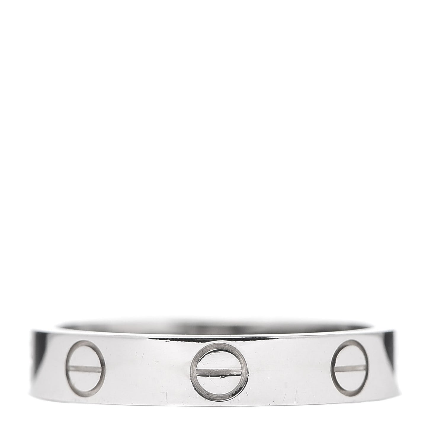 18K White Gold 3.5mm LOVE Wedding Band Ring 52 6