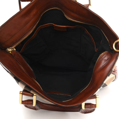 Burberry House Check Tote Dark Tan 5 of 31