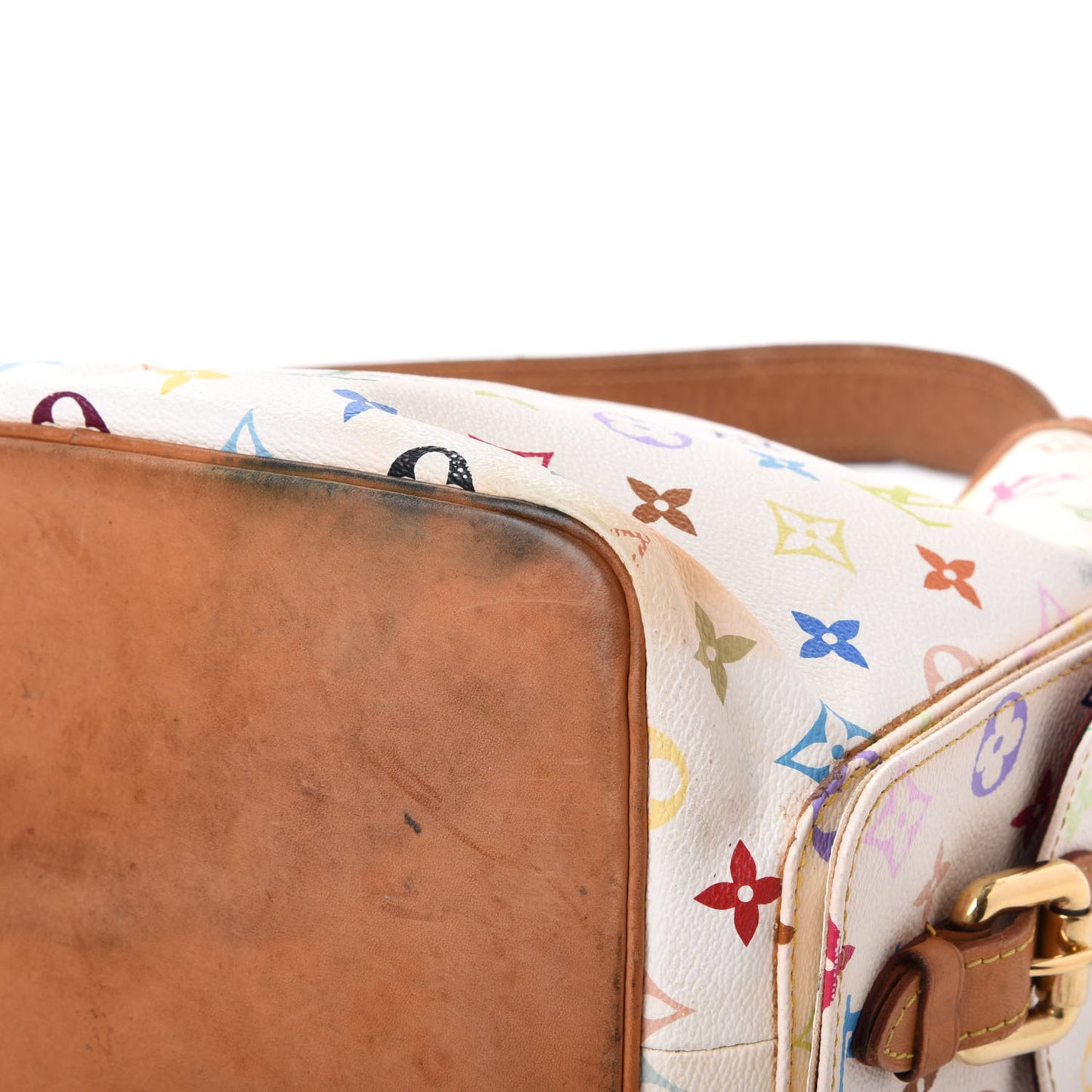 Monogram Multicolor Petit Noe White