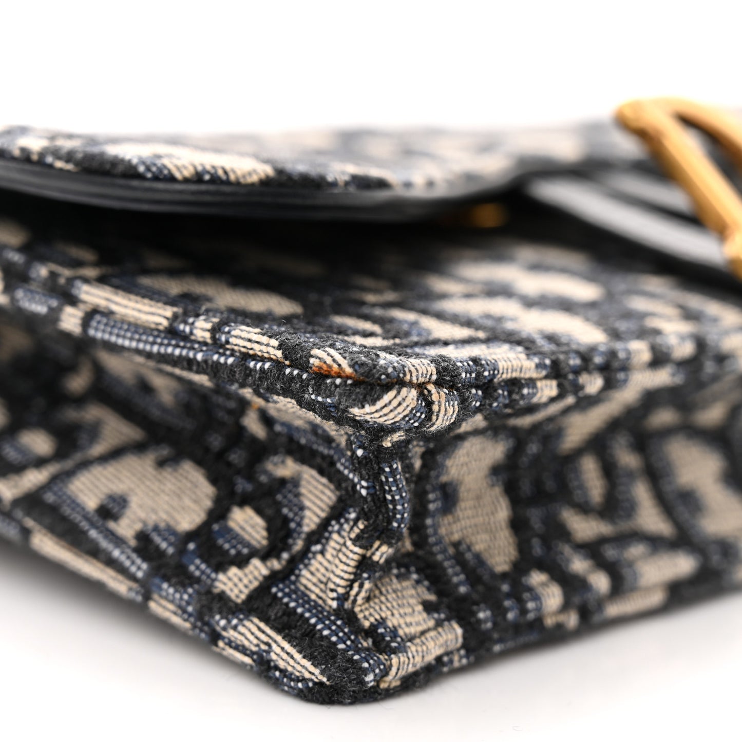 Oblique Saddle Belt Bag Blue