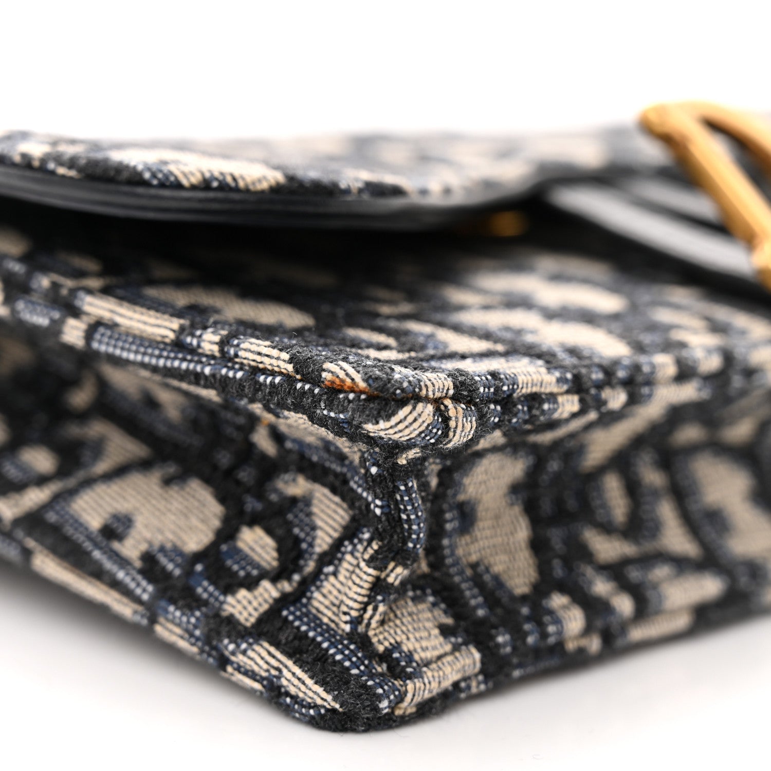 Christian Dior Oblique Saddle Belt Bag Blue 9 of 11