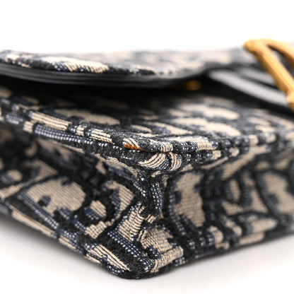 Christian Dior Oblique Saddle Belt Bag Blue 9 of 11