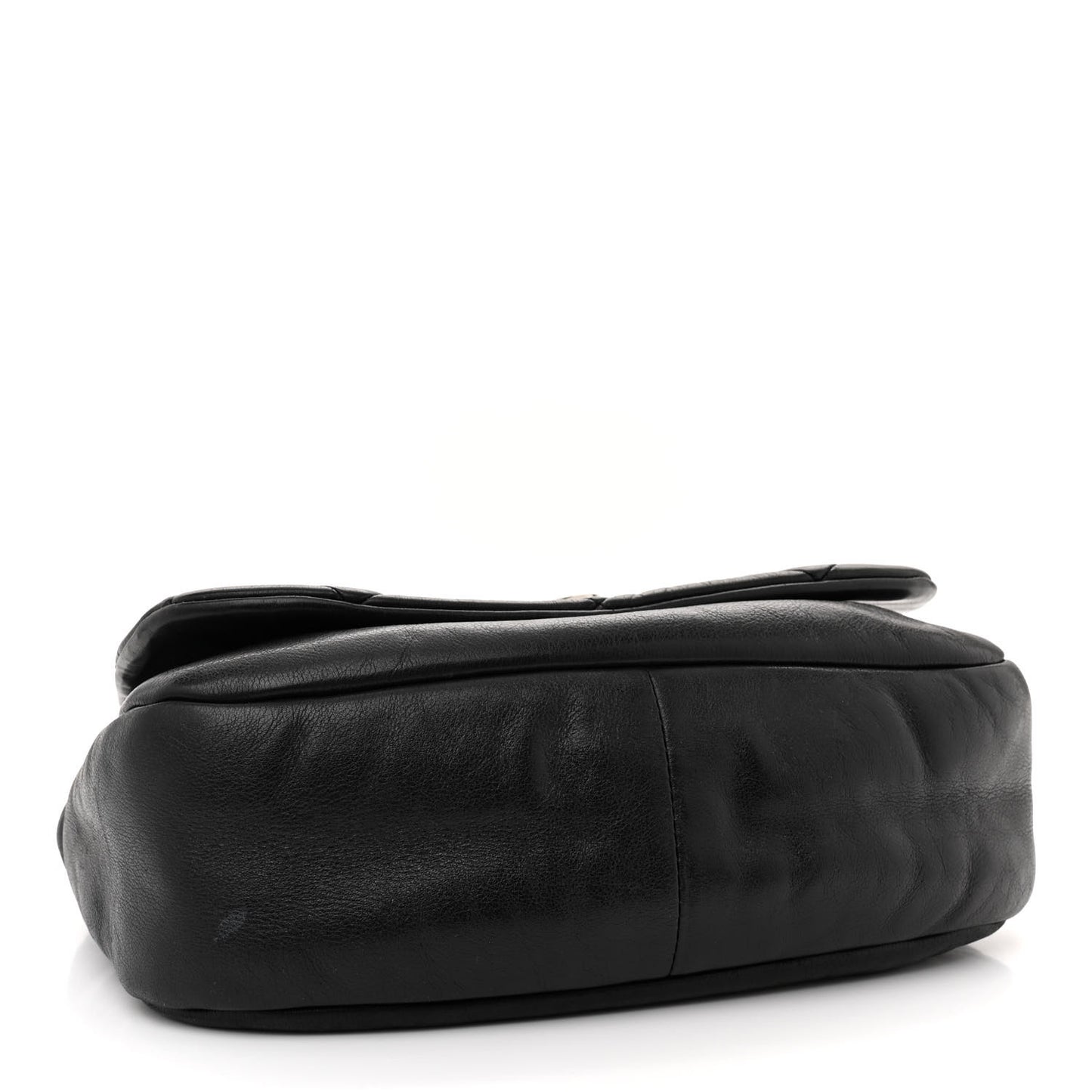 Lambskin Quilted Flap Bag Black