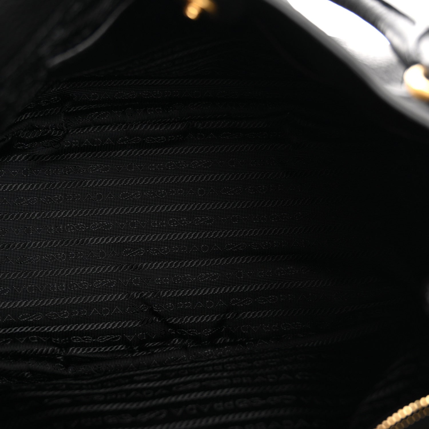 Prada Vitello Daino Shoulder Bag Black 5 of 14