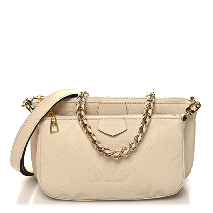 Louis Vuitton Empreinte Monogram Giant Multi Pochette Accessories Cream 1 of 11
