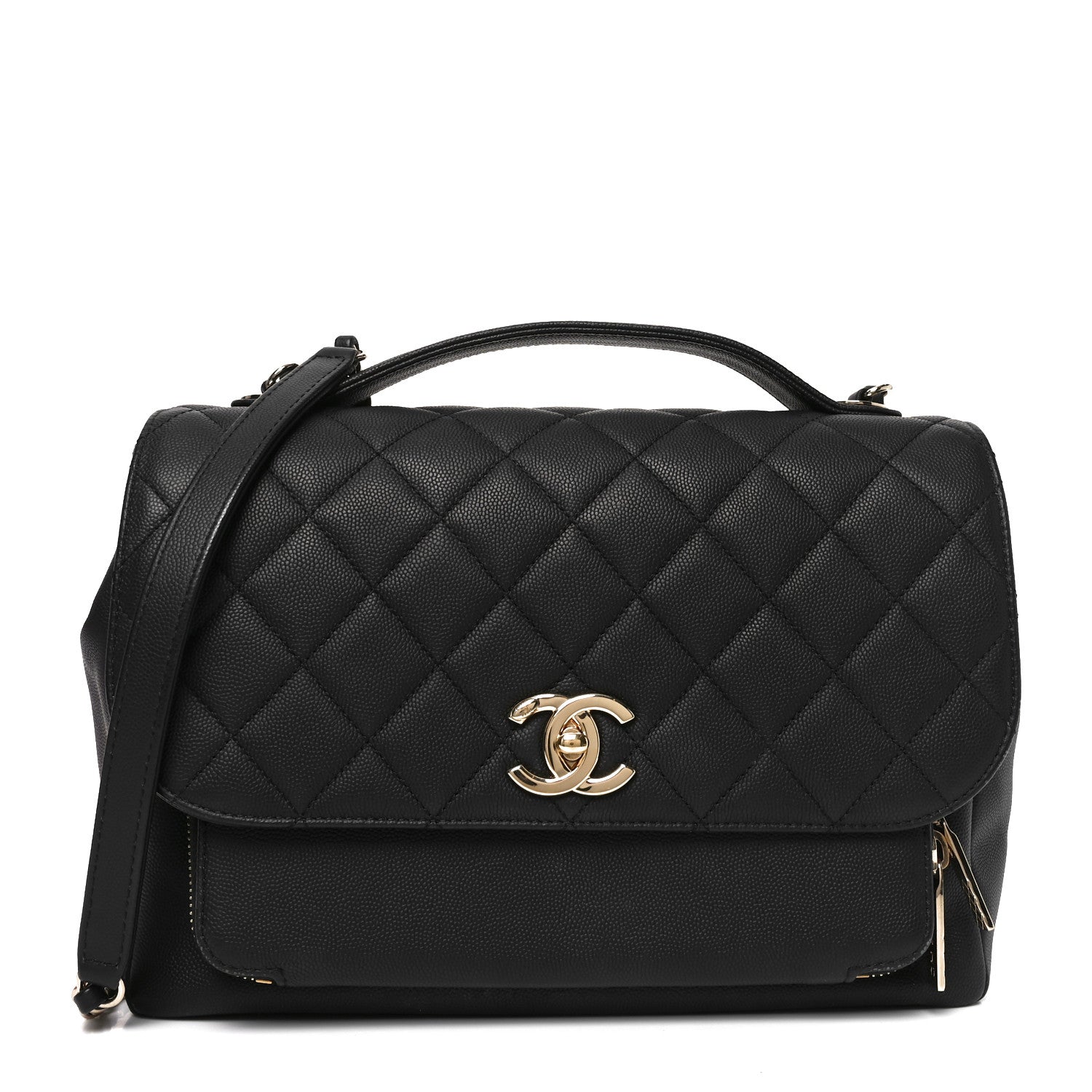 Chanel Caviar Quilted Large Business Affinity Flap Black 1 of 10