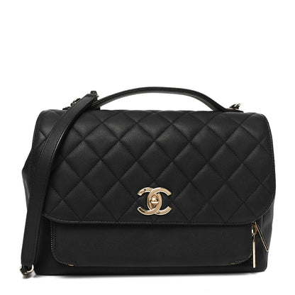 Chanel Caviar Quilted Large Business Affinity Flap Black 1 of 10