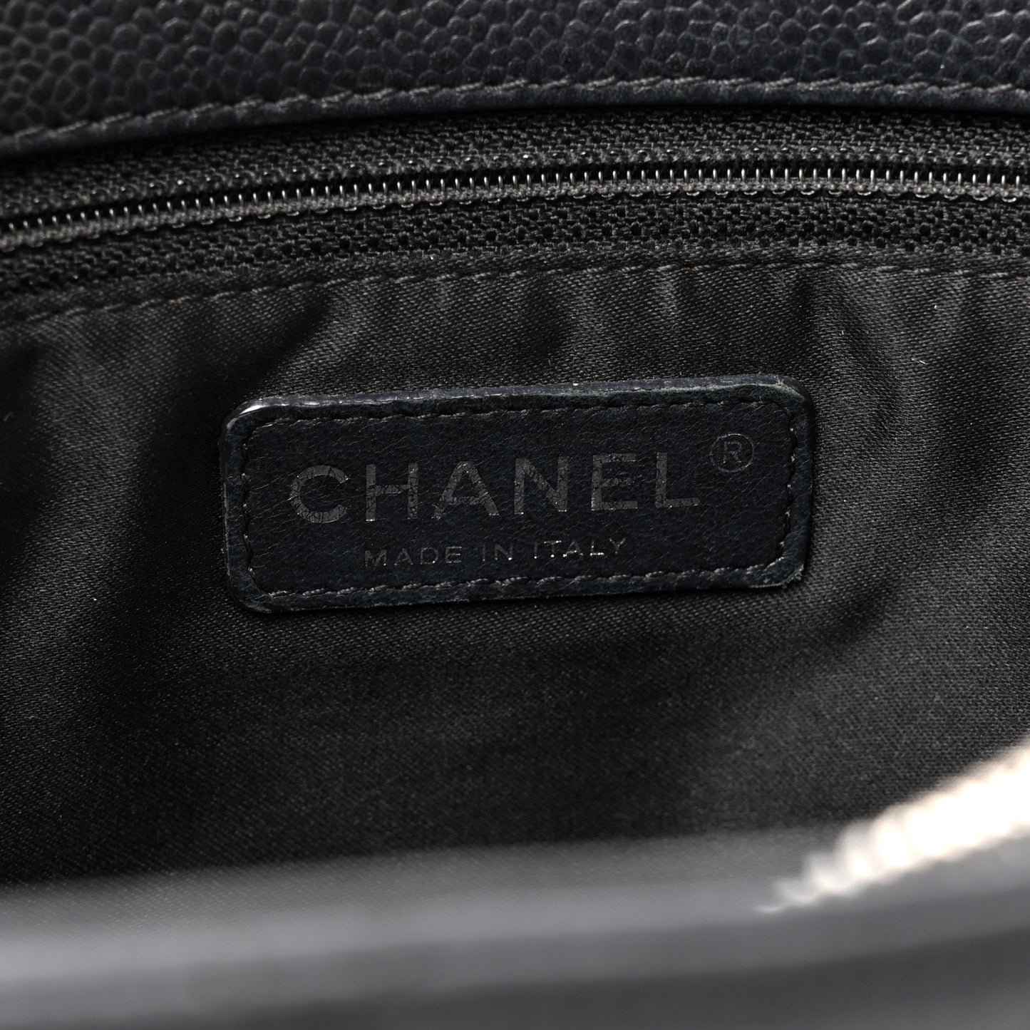 Caviar Quilted Grand Shopping Tote GST Black