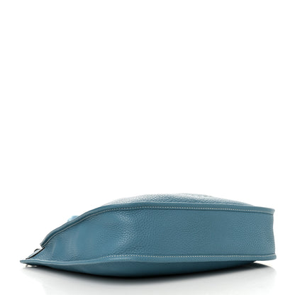 Hermes Taurillon Clemence Evelyne PM Blue Jean 4 of 15