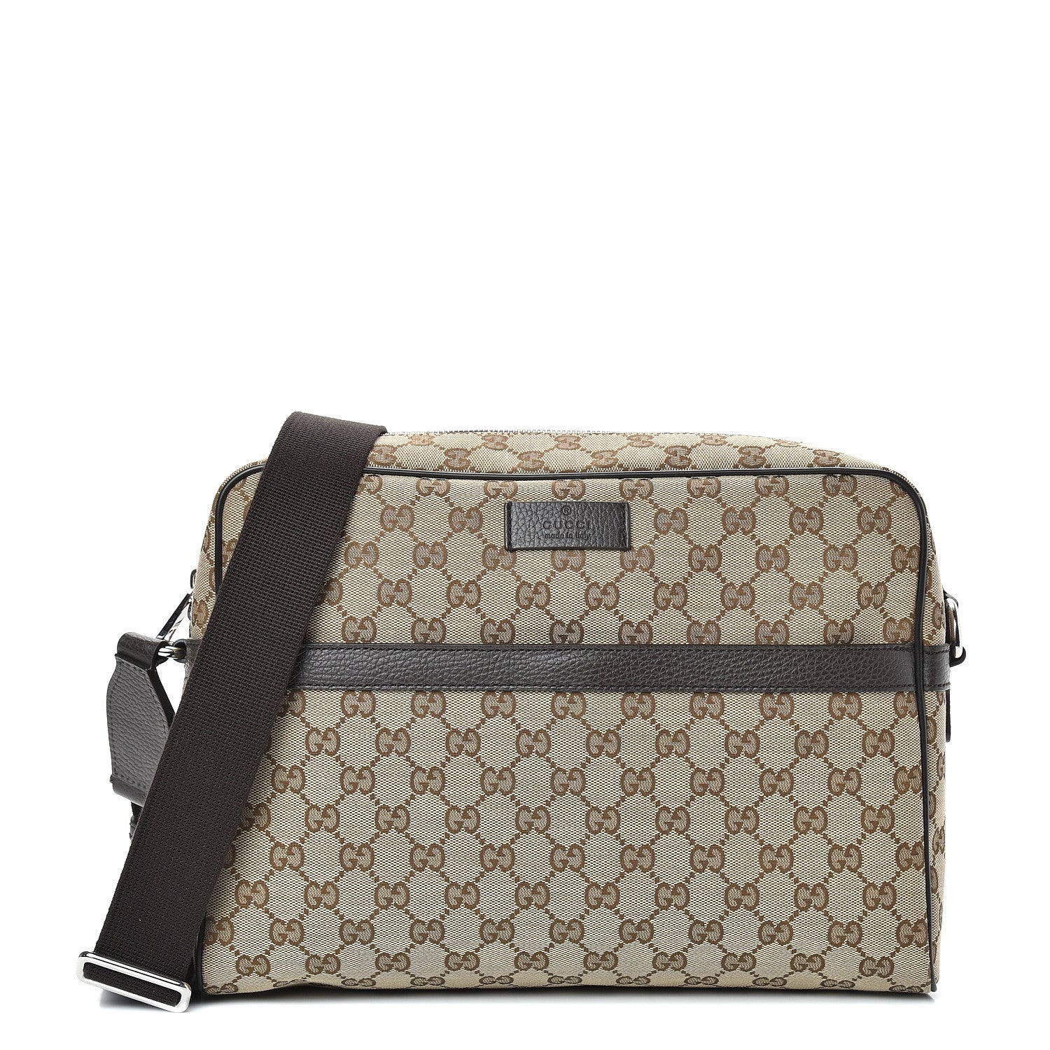 Gucci Monogram Messenger Bag Dark Brown 1 of 9