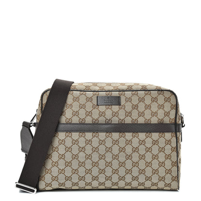 Gucci Monogram Messenger Bag Dark Brown 1 of 9