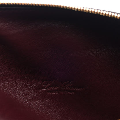 Loro Piana Grained Calfskin L19 Extra Pocket Pouch Azuki Beans 6 of 9