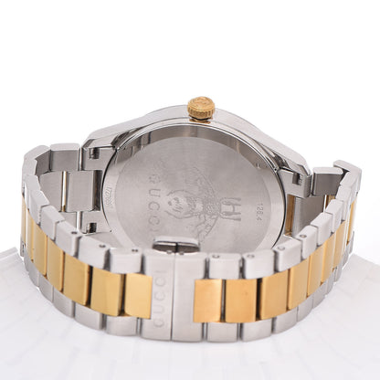 Gucci Stainless Steel 38mm G-Timeless Two Tone Snake Quartz Watch 5 of 6