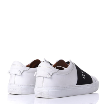 Givenchy Calfskin Band Logo Womens Urban Street Sneakers 37.5 White Black 4 of 10