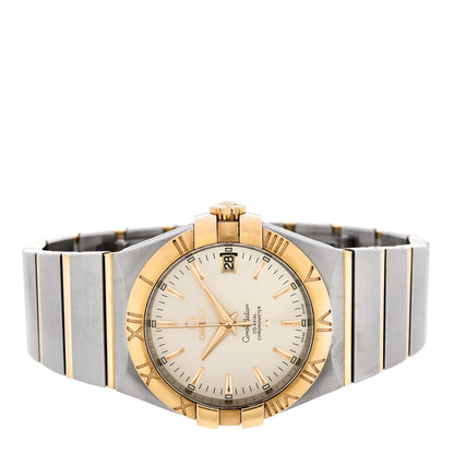 Omega Stainless Steel 18K Yellow Gold 35mm Constellation Quartz Watch 123.20.35.20.02.002 2 of 4