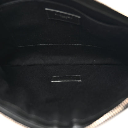 Saint Laurent Linen Canvas Rive Gauche Zipped Pouch Black 5 of 7