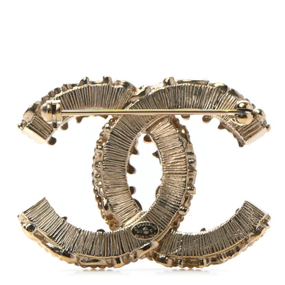 Chanel Enamel CC Baroque Brooch Black Gold 3 of 5