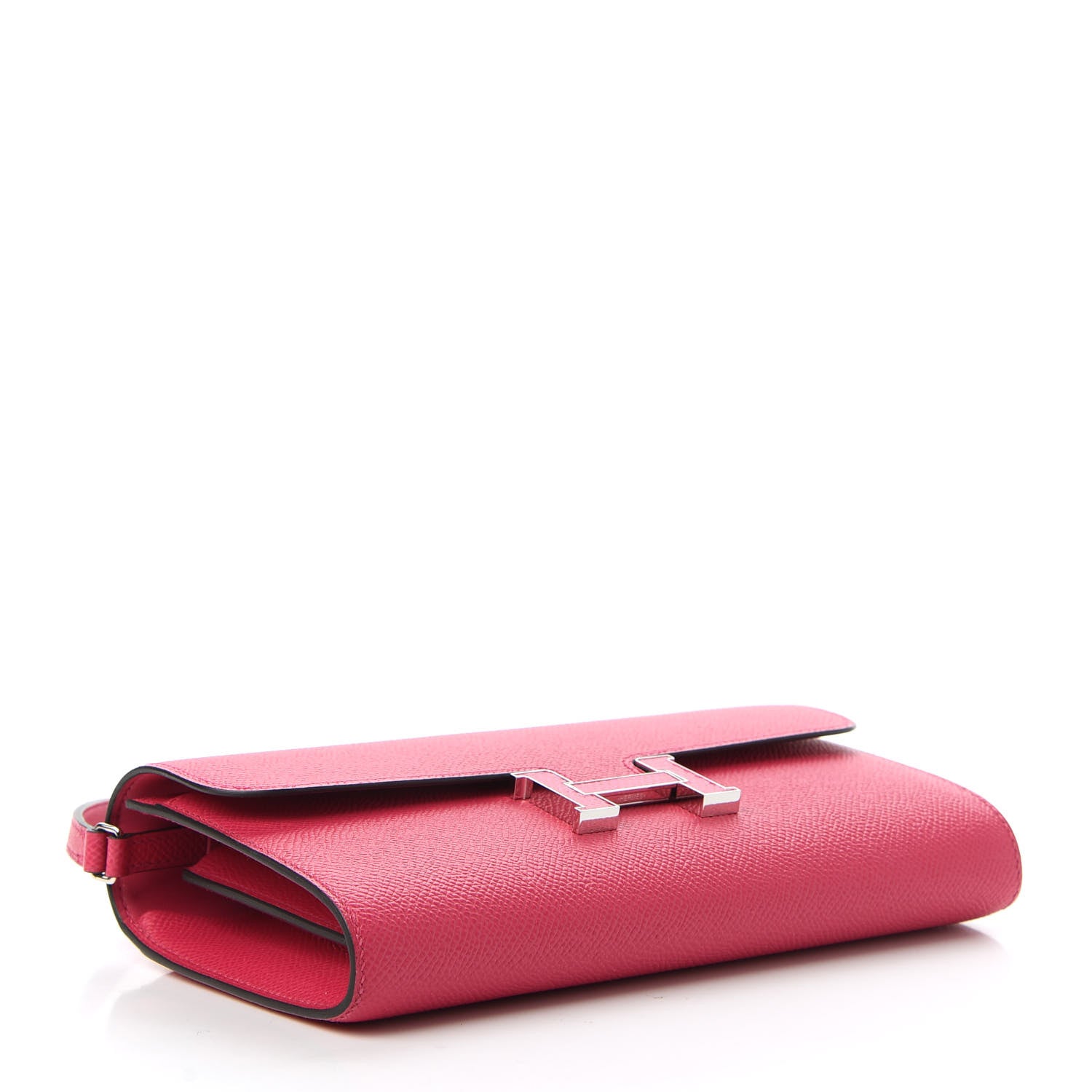 Hermes Epsom Lizard Constance Wallet To Go Rose Mexico 4 of 11