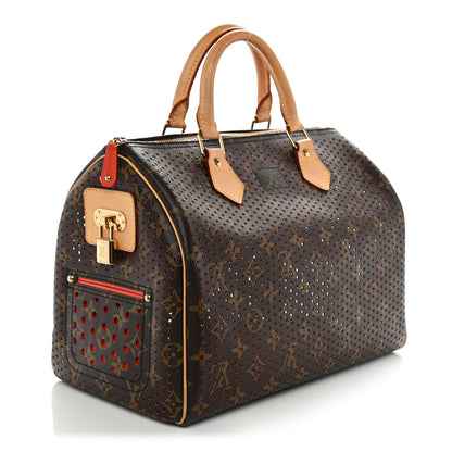 Louis Vuitton Monogram Perforated Speedy 30 Fuchsia 3 of 11