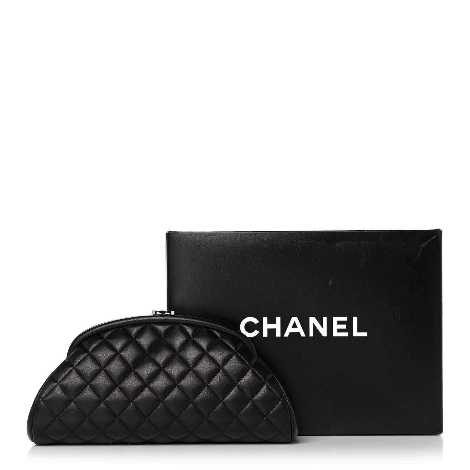 Chanel Lambskin Quilted Timeless Clutch Black 11 of 11