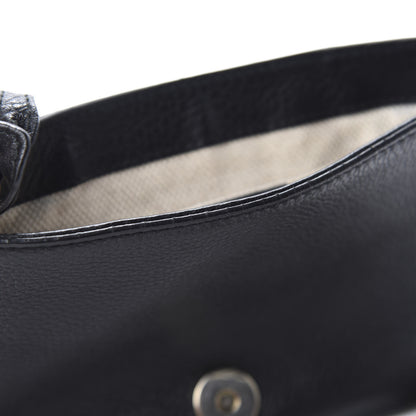 Gucci Pebbled Calfskin Small Soho Flap Crossbody Black 7 of 10