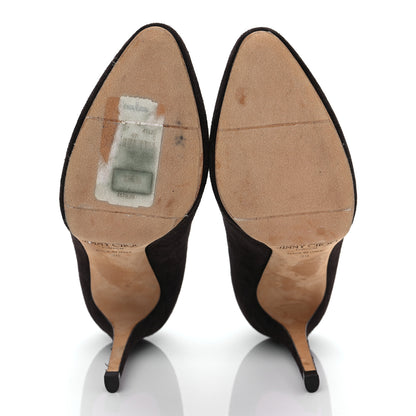 Jimmy Choo Suede Romy 85 Pumps 38 Brown 5 of 10