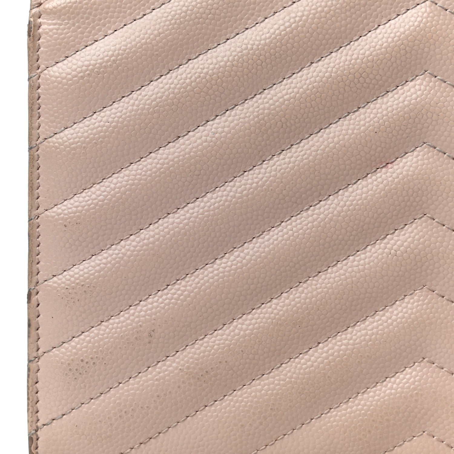 Saint Laurent Grain De Poudre Matelasse Chevron Monogram Envelope Chain Wallet Nude Powder 25 of 30