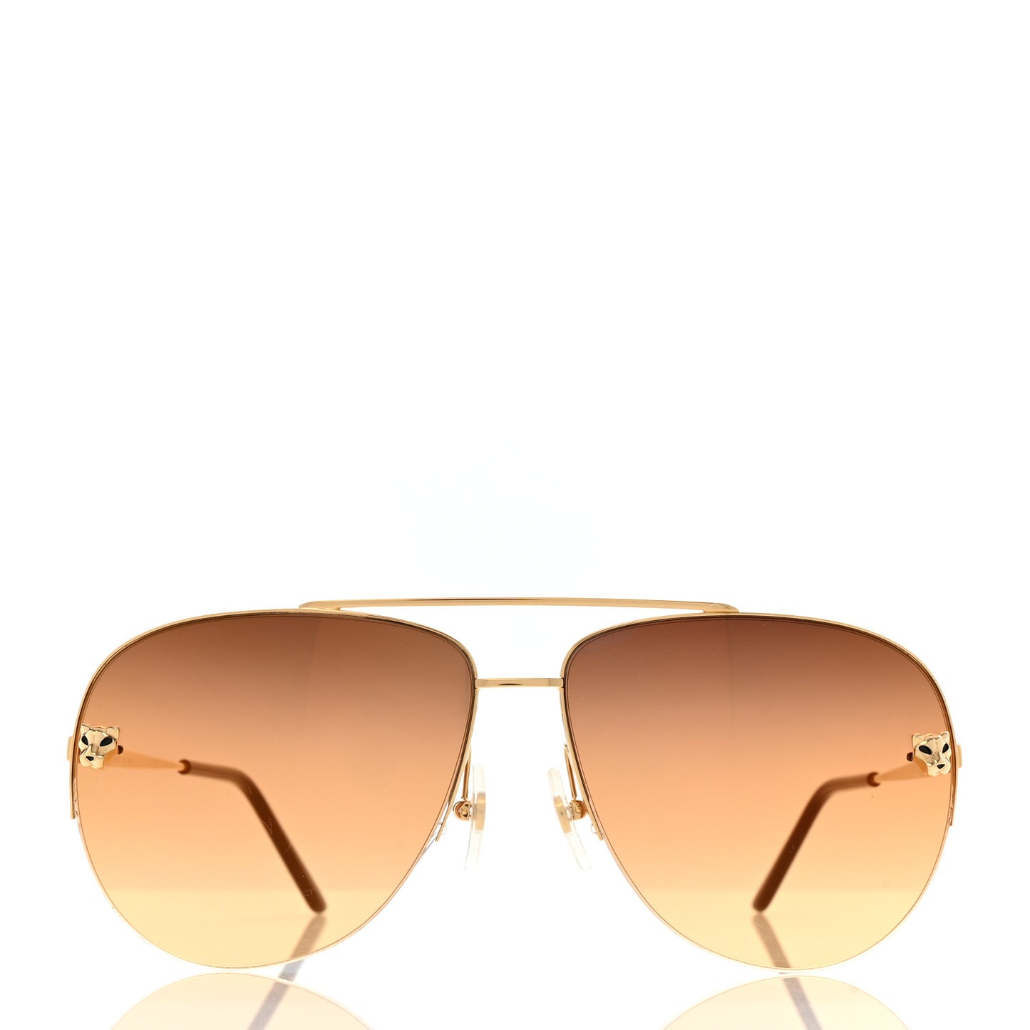 Santos de Cartier Aviator Sunglasses CT0065S Gold